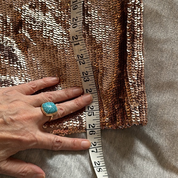 Jcrew sequin skirt in pinkish rose gold, size 2 - Picture 9 of 9